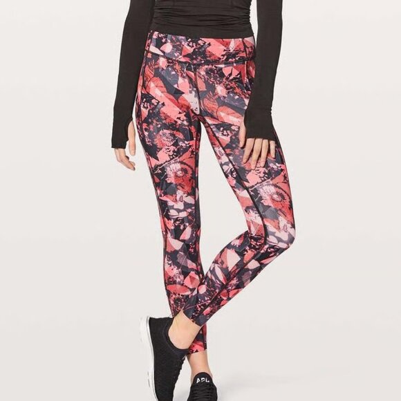 Lululemon Speed Up Tight 28" Size 6 Translucence Alpine White Multi w/ Pockets - Picture 1 of 12